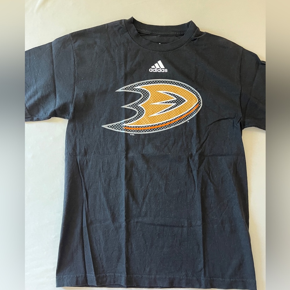 Adidas Black Tee with Ducks Logo Size medium